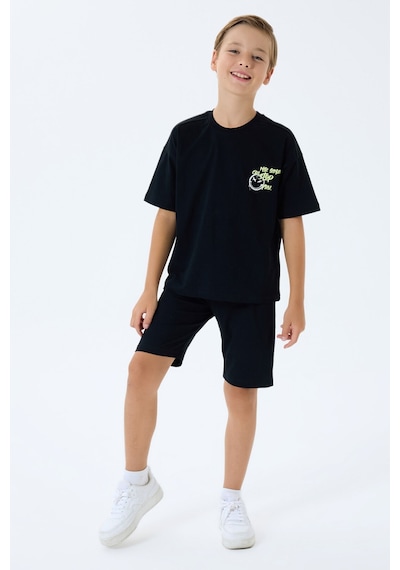 Rolypoly Erkek Çocuk Siyah Bermuda Takım 5274-49630 Siyah
