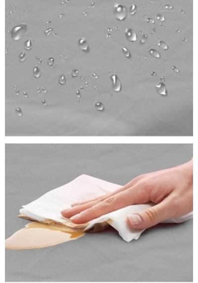 Plastik Kullan At Masa Örtüsü Gri 137 270 Cm