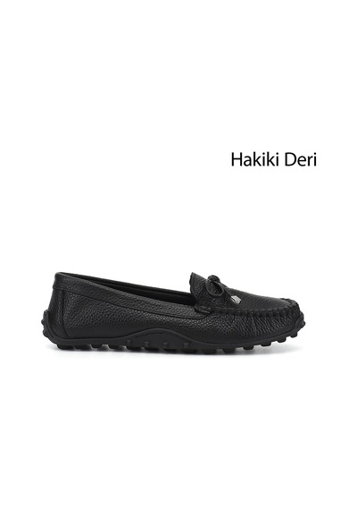 Gönderi(R) Gönderi R Kadın Siyah Floter Fiyonklu Hakiki Deri Comfort Loafer Dyza75645196 Siyah