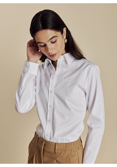 Brooks Brothers Beyaz Kadın Gömlek Bbss26fsh001