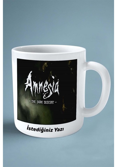 Amnesia Oyun Baskılı Kupa Bardak Çift Taraflı Baskı Kişiye Özel Model 2 Çok Renkli