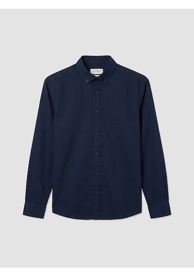 Lcw Vision Lacivert Regular Fit Keten Karışımlı Erkek Gömlek