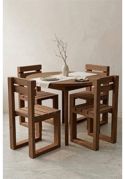 Grebach Ağaç Sandalye 40x40 Ladin Ağacı Kahverengi
