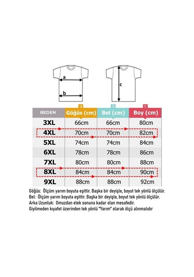 Büyük Beden Erkek Tişört Metraj Baskılı 3Xl-9Xl Ekru