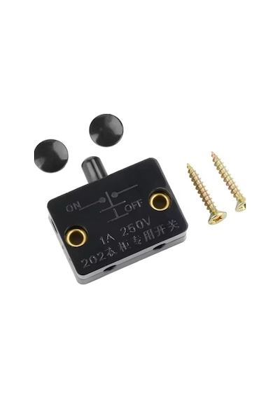 Mr-187f Kapı Led Dolap Işıgı Ters Kapak Swici Sıva Üstü 1a 250vac Siyah