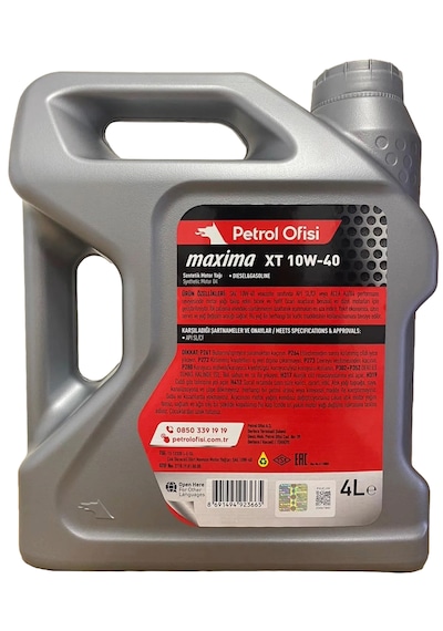 Petrol Ofisi Xt 10W-40 Sentetik Motor Yağı 2 x 4 L