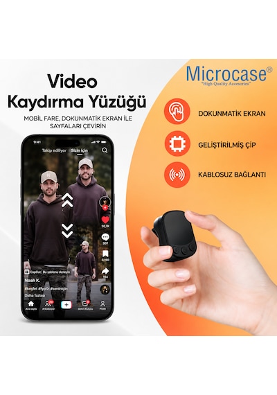 Parmak Mouse Bluetooth Dokunmatik Touchpad Mouse Uzaktan Kumanda Beyaz Al5784 Siyah
