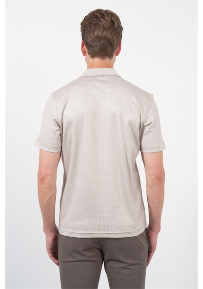 Bej-beyaz Kendinden Desenli Polo Yaka Kısa Kol Cepli Comfort Fit Pamuklu Tişört 1011260152 Bej - Beyaz Bej-beyaz Kendinden Desenli Polo Yaka Kısa Kol Cepli Comfort Fit Pamuklu Tişört 1011260152 Bej - Beyaz
