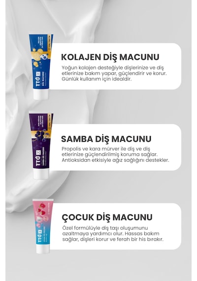 Tto X Aile Diş Bakım Seti Samba, Kolajen Temel Bakım