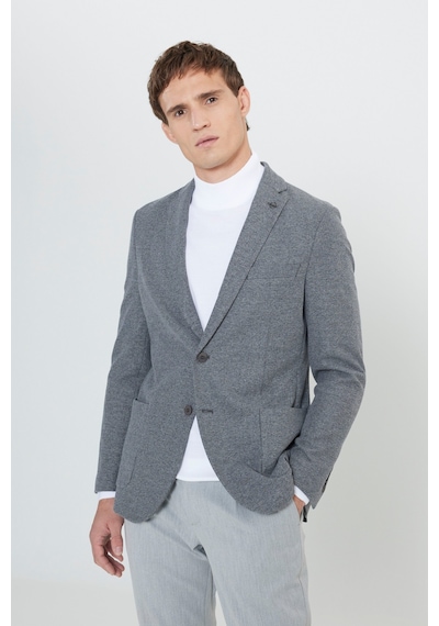 AC&Co / Altınyıldız Classics Erkek Sıyah Grı Slim Fit Dar Kesim Mono Yaka Armürlü Torba Cepli Ceket Sıyah Grı AC&Co / Altınyıldız Classics Erkek Sıyah Grı Slim Fit Dar Kesim Mono Yaka Armürlü Torba Cepli Ceket Sıyah Grı