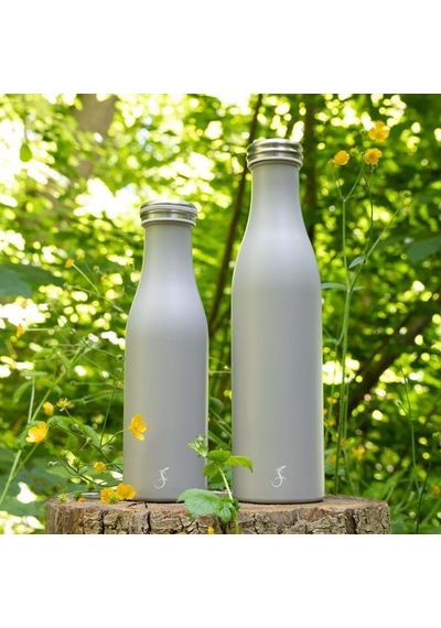 Lurch - 500 Ml Granit Gri, Paslanmaz Çelik Termos - Çift Cidarlı, Sızdırmaz - 240805 Beyaz
