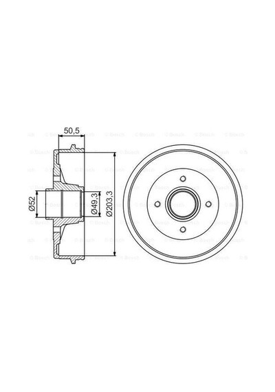 Bosch 0986477210 Fren Kampanası Dacia Logan 04-clio Iı Symbol I Iı-twingo I 6001550811