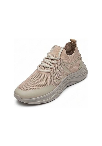 Daytex 1112 Erkek Siyah Triko Knit İthal Taban Sneaker Bej