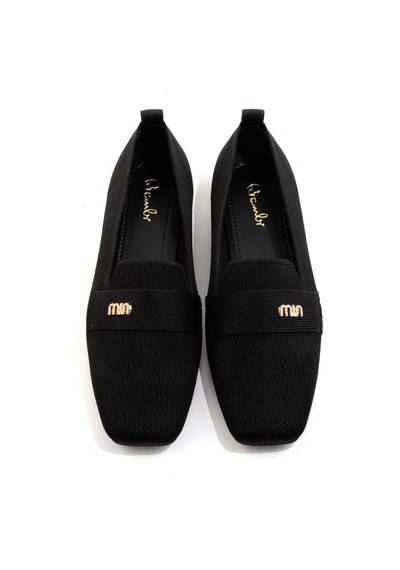 Bambi Siyah Kadın Loafer Ayakkabı K01327023382 Siyah