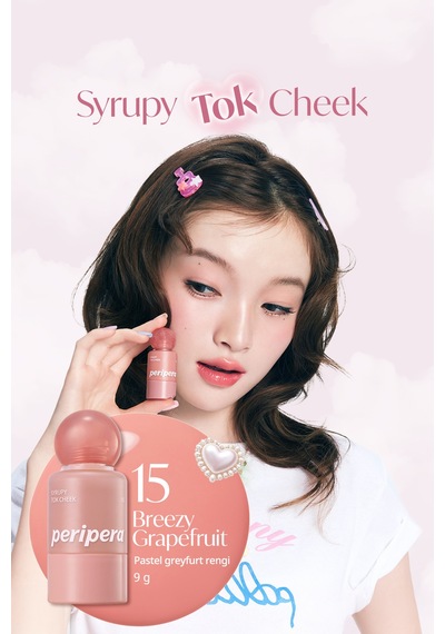 Perıpera Syrupy Tok Cheek 15 Breezy Grapefruit