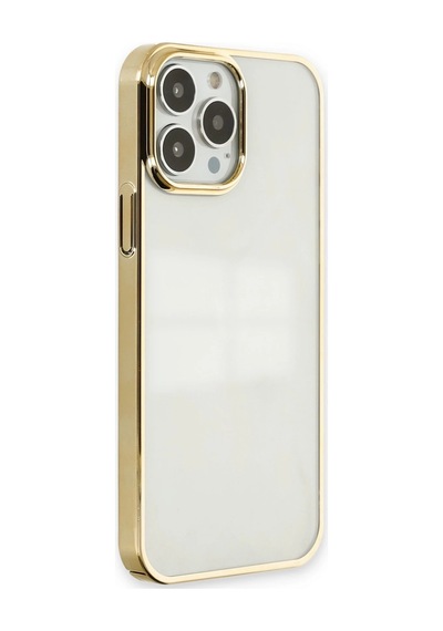 Newface - 378 - Apple iPhone Uyumlu 13 Pro Kılıf Element Silikon - Csmo-tex - - Gold