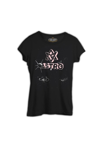 Astro - Universe Siyah Kadın Tshirt 001