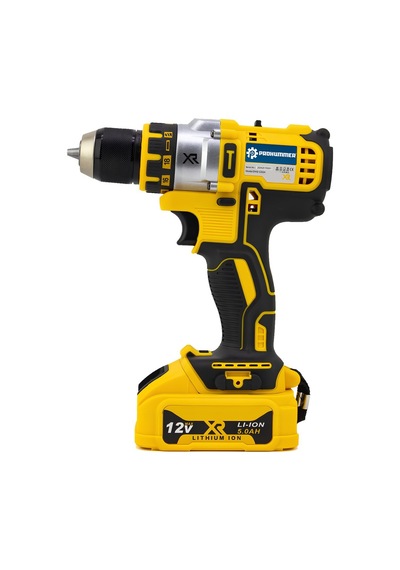 Prohummer Ph239 Xr 58vf Akülü Darbesiz Vidalama Matkap Seti - Çift Akülü Sarı