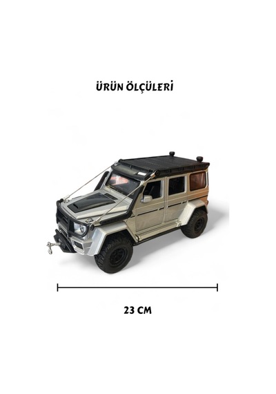 Çek Bırak Işıklı Ve Sesli Off Road Jeep 23 Cm Çekme Halat İpli Metal Kasa Açılabilir Kapılar 43828170
