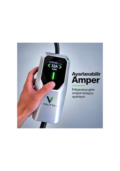 Elektrikli Araç Şarj Cihazı/istasyonu Seyyar/taşınabilir Ac 7 Kw 32 Amper Ev Tipi