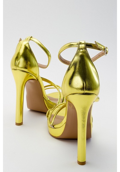 Luvishoes Shelp Açık Yeşil Kadın Topuklu Ayakkabı Açık Yeşil