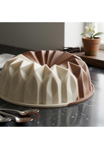 Sarmal Tasarımlı Silikon Kek Kalıbı - Yüksek Isıya Dayanıklı, Yapışmaz Ve Esnek Spiral Pasta Ka Diğer