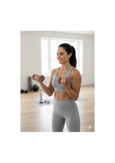 Vinly Neoprene Kaplamalı Döküm Demir Dambıl Estetik Soft Pilates Fitness Ağırlığı 2 Adet X 1 Kg