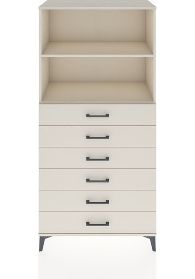 Hyperion Dolap 2 Raflı 6 Çekmeceli 88x44x182 Aytaşı-aytaşı Aytaşı