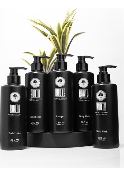 Roots Aromatherapy 5 Li Set 380 Ml Shampoo + Conditioner + Body Wash + Body Lotion + Hand Wash Tüm Saçlar
