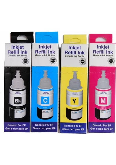 Epson Ecotank L110 T664 4 Renk Uyumlu Mürekkep Seti