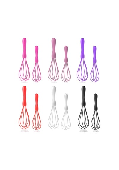 4 Parça Silikon Çırpıcı Yumurta Fırçası Spatula Seti Mor
