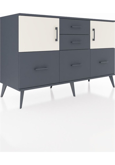 Hyperion Konsol 2 Raflı 5 Çekmeceli 2 Kapaklı 132x44x83 Antrasit-aytaşı/antrasit Aytaşı/antrasit Hyperion Konsol 2 Raflı 5 Çekmeceli 2 Kapaklı 132x44x83 Antrasit-aytaşı/antrasit Aytaşı/antrasit