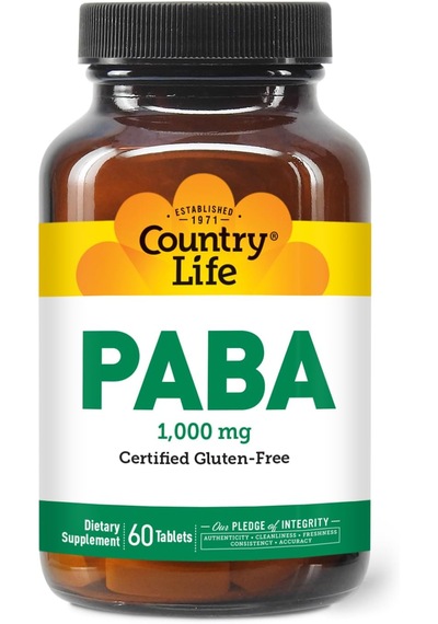 Country Life Paba 1,000 Mg 60 Tablet
