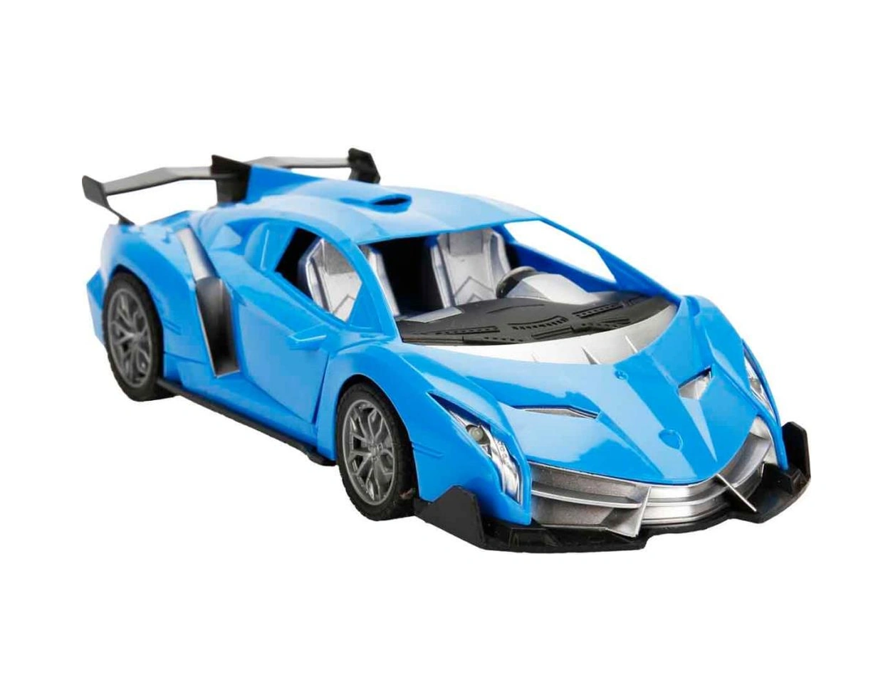 1:18 Ölçek Usb Şarjlı Işıklı Fonksiyonel Mavi Lambo Oyuncak Araç Çok Renkli