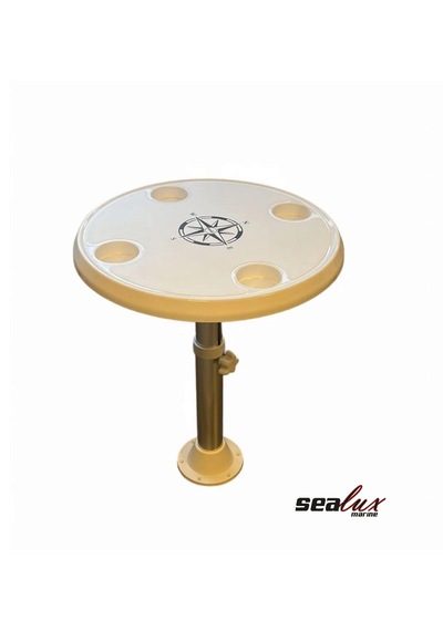 Sealux Marine Yuvarlak Masa Tablası 59cm Ve Sealux Masa Ayağı Set