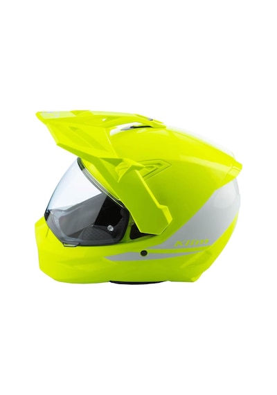 Klim X1 Alpha Carbon Korumalı ADV Motosiklet Kaskı Sarı Beyaz