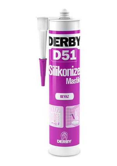 D51 500gr Silikonize Mastik Beyaz 1 Adet Diğer