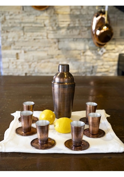 Bakır Shot Bardağı Meksika Oksit Renk 2'li
