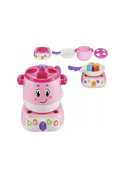Sıla Bebek İle Pilli Işıklı Ve Sesli 8 Parça Sevimli Mutfak Seti- Pembe 83447896