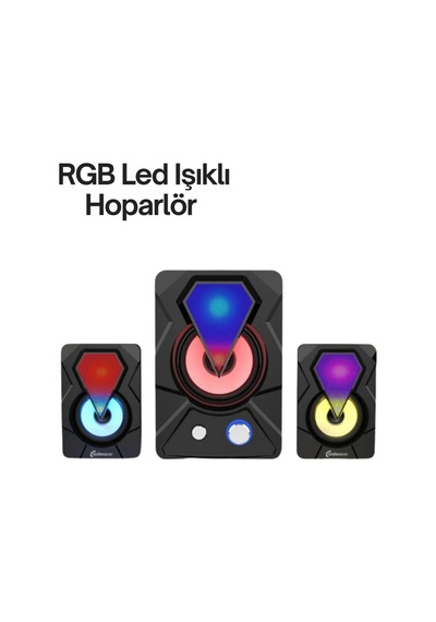 Mey İthalat Renkli Led Işıklı Hoparlör Diğer