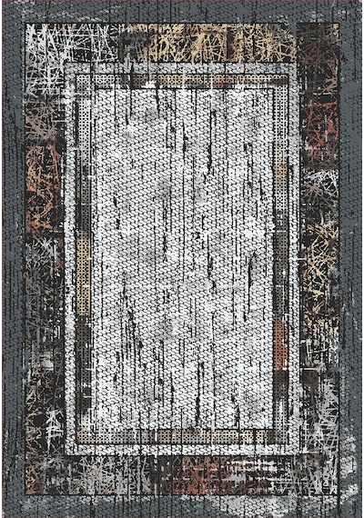 Eliana Home Dijital Baskı Yıkanabilir Kaymaz Taban Salon Halısı Ve Yolluk Rvg0973-fnl222 Siyah