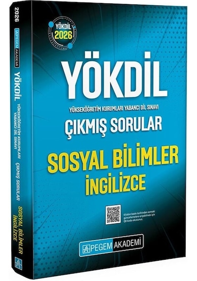 Pegem 2026 Yökdil Sosyal Bilimler İngilizce Çıkmış Sorular Çözümlü Pegem Akademi Yayınları