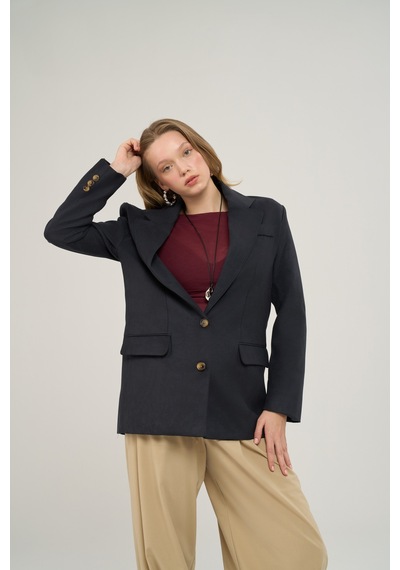 Mai Collection Arslev Lacivert Blazer Ceket Lacıvert