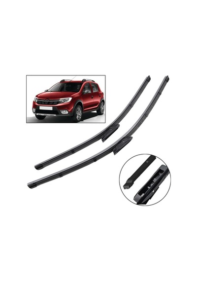 Dacia Logan Ön Cam Muz Silecek Süpürgesi Takimi  2015-2019.