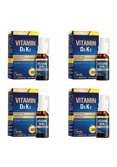 Nutraxin Vitamin D3k2 Sprey 30 Ml 4 Adet