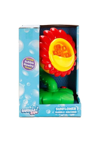 Bubble Sun Ayçiçeği Şekilli Köpük Makinesi Kırmızı