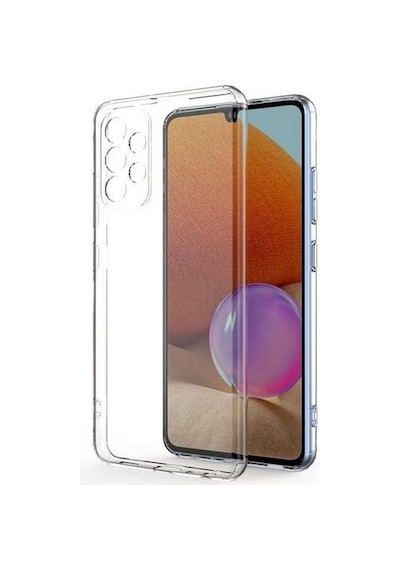 Samsung Galaxy Uyumlu A52 Kılıf Kamera Korumalı Silikon Rubber Arka Kapak Şeffaf