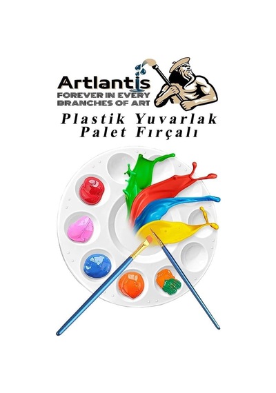 Akrilik Boya Monalisa 12 Renk 12 Ml Tüp 1 Paket 12 Li Akrilik Boya Seti Ve Yuvarlak Resim Paleti Fırçalı 1 Paket 10