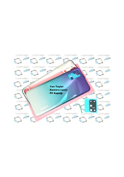 Oppo A72 kasa Arka Pil Batarya Kapağı MAVİ