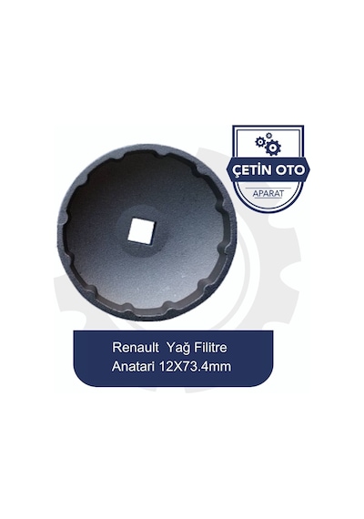 Servis Renault Yağ Filitre Anahtarı 12x73.4mm